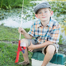 Kids Fishing Pole, Telescopic Fishing Rod, Toddler Collapsible Fishing Rod and Reel Combo with Tackle Box, Fishing Line, Bobber, and Soft Lures for Boy, Girl, Youth, Beginner, Over 4 Years Old by TinyTreasures Baby Boutique