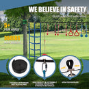 Slsy Ninja Warrior Obstacle Course for Kids, 50FT Durable Ninja Slackline Kit with 8 Accessories, Playset Equipment for Boys & Girls with Swing, Climbing Net, Ladder & Monkey Bars by TinyTreasures Baby Boutique