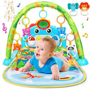 UMIKU Baby Gym Play Mats Baby Toys Tummy Time Mat Musical Activity Center for Newborn Infant Piano Babies Play Mat Music & Light Newborn Infant Gifts for Babies 0-3 6 9 12 Months Dinosaur Style by TinyTreasures Baby Boutique
