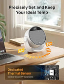 Dreo Space Heater 1500W, 60° Adjustable Tilt, 10.5ft/s Portable Electric Heaters for Indoor Use with Thermostat, 8 Safety Protections, 3 Modes, Remote, Quiet Desk Heater for Bedroom, Office, White by CozyNest Decor