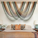 Flber Macrame Wall Hanging Boho Wall Decor Yarn Wall Art Tapestry Bedroom Living Room Nursery Apartment Home Decor 57" W x 31" L by CozyNest Decor