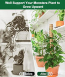 EAONE Moss Pole 126 Inch, 6 Pack 21" Monstera Plant Support for Climbing Potted Live Plants Indoor, Stackable Coco Coir Moss Sticks Monstera Stakes for Pothos Philodendron, with Garden Labels & Ties by GreenHaven Gardens