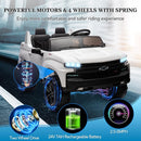 Hetoy 24V 2-Seater Truck Licensed Chevrolet Silverado Ride On Car Toy w/Parent Remote Control,4xSpring Suspension, 3 Speeds, Wireless Music, MP3 Player, Electric Vehicle Car for Kids, White by TinyTreasures Baby Boutique