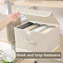 Fabric Storage Bins Cube Organizers with Flip-Top Lid and Handles,Storage Boxes for Organizing Home,Office,and Closet,Grey and Beige,3 Pack 13 X 9.1 X 7.9 in by CozyNest Decor