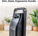 Comfort Zone Oscillating Digital Tower Heater with Remote Control for Indoor Use, Adjustable Thermostat, Timer, Overheat Protection, Tip-Over Switch, Ideal for Home, Bedroom, & Office, HT1206-GRY by CozyNest Decor