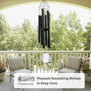 ASTARIN Wind Chimes Outdoor Large Deep Tone,36 Inch Large Chimes for Outside Tuned Relaxing Soothing Low Bass,Memorial Windchimes Sympathy for Mom Dad,Black by CozyNest Decor