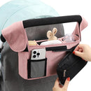 Accmor Universal Stroller Organizer with Insulated Cup Holder Detachable Phone Bag and Shoulder Strap,Stroller Bag Caddy Organizer Fits for Uppababy, Baby Jogger, Britax Strollers by TinyTreasures Baby Boutique