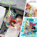 Jollybaby Crinkle Books for Babies, Sensory Soft Touch and Feel Baby Toys for 0-6 Months Infants, Newborn Montessori Early Educational Cloth Toys, Baby Girl & Boy Gift(Jungle Tails) by TinyTreasures Baby Boutique