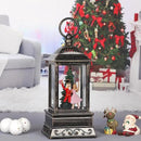 Christmas Snow Globe Nutcracker Lantern, Glitter Lighted Christmas Decorations for Home with Music, Light Up Snowglobe Christmas Décor by CozyNest Decor