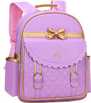 Gazigo Children Princess Waterproof PU Backpack for Girls Elementary School Girl Bookbags by TinyTreasures Baby Boutique