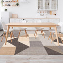 HOMFINE Washable Modern Area Rug - Geometric Style 6x9 Rugs for Living Room, Bedroom, Machine Washable Rug Soft Non Slip Non Shedding Area Rug - Grey Brown, 6'x9' by TinyTreasures Baby Boutique