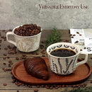 Ceramic Coffee Mug, 12 oz Novelty Unique Teacup with Large Handle, Stoneware Cup for Tea Mocha Latte Cappuccino Espresso (Butterfly) by CozyNest Decor