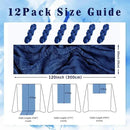 10FT 12 Pack Royal Blue Cheesecloth Table Runner 20 x 120 Inch Long Rustic Gauze Cheese Cloth Table Runner for Wedding Bridal Baby Shower Table Decorations Boho Fabric Sheer Birthday Party Table Decor by CozyNest Decor
