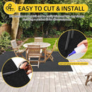 Marine Carpet, 5 FT x 15 FT Black Indoor/Outdoor Rug 0.2" Thick TPE Backed Non-Slip Boat Carpet Roll for Home, Patio, Porch, Deck by CozyNest Decor