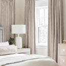 MIULEE Blackout Curtains for Bedroom Linen Texture Solid Thermal Insulated Natural Khaki Grommet Room Darkening Curtains & Drapes Luxury Decor for Living Room Nursery 52x54 Inch (2 Panels) by TinyTreasures Baby Boutique