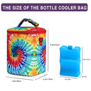 Breastmilk Cooler Bag with Ice Pack - Fits 4 Bottles Up to 9 Ounce - Insulated Baby Bottle Cooler on The Go with Strap by TinyTreasures Baby Boutique