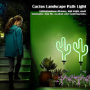 SunKite Cactus Solar Garden Stake Lights - Outdoor Waterproof Neon Lights for Garden, Yard, Lawn, Pathway, Patio, Backyard (2 Pack) by GreenHaven Gardens