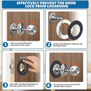 2 Pcs Upgraded Door Knob Plates with Double-Sided Tape –Thick Stainless Steel Scar Plates for Deadbolts & Knobs, Durable Lock Hole Covers for Fixing Loose Knobs and Damaged Areas(Matte Black) by TinyTreasures Baby Boutique