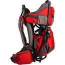 ClevrPlus Canyonero Camping Baby Backpack Hiking Kid Toddler Child Carrier with Stand and Sun Shade Visor, Red by TinyTreasures Baby Boutique