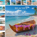 Gannyfer Calendar 2025-2026, 18 Months Beaches Wall Calendar 2025-2026, Large Wall Calendars 12" x 24" Opened, Perfect as Gifts for Friends, Family by TinyTreasures Baby Boutique