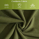 Convertible Sleeper Sofa Bed Set with Pillow, 4-in-1 Corduroy Folding Mattress Boneless Couch with Fixed-Shape Frame, Fold Out Floor Sofa Cama Lounge Couch for Living Room, Olive Green by CozyNest Decor