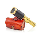 6" Solid Brass Quality Handcrafted Spyglass Telescope Set with Brown Carry Bag to Complete Your Collection [ B0957Y5NWK] by TinyTreasures Baby Boutique