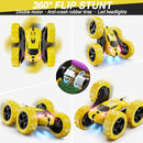 Remote Control Car,RC Car Toys for 6-12 Year Old Boys, Off Road RC Stunt Car 4WD 360° Rotating Remote Control Car for Kids, Boys Girls Gifts for Birthday, Christmas Yellow by TinyTreasures Baby Boutique