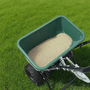 60LB Walk-Behind Broadcast Spreader for Seed,Fertilizer,Salt,Ice Melt, Fertilizer Spreader with Adjustable Drop Rate, Seed Spreaders for Lawns by GreenHaven Gardens