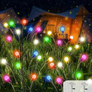 Solar Firefly Lights 2 Pack 16 LED Lights 2 Lighting Modes for Garden,Patio and Yard Solar-Powered LED Lights (Multi-Colored, 2) by GreenHaven Gardens