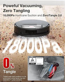 Yeedi S14 Plus Robot Vacuum and Mop, 18,000Pa Suction, OZMO Roller Mopping, ZeroTangle 2.0, TruEdge 3D Sensor, All-in-One Station with Auto Hot Water Washing & Self-Drying, Black by CozyNest Decor