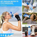 Water Bottle, 32 oz Motivational Water Bottles with Time Marker-Tritan & BPA Free, Sports Water Bottle with Time to Drink & Strap, Wide Mouth, Leakproof -Gift for Christmas Gym Fitness & Outdoor by CozyNest Decor