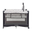 Pamo Babe Portable Playard,Sturdy Play Yard with Padded Mat and Toy bar with Soft Toys by TinyTreasures Baby Boutique