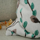 YOUR SMILE Classical Embroidery Jacquard Green Square Decorative Throw Pillow Case Cushion Cover,12x20 inch by CozyNest Decor
