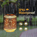Solar Lanterns Outdoor Waterproof, Bee Garden Decor Hanging Lights, Metal Solar Lantern for Yard, Patio, Lawn, Pathway, Birthday & Gardening Gifts for Women, Mom, Grandma by GreenHaven Gardens