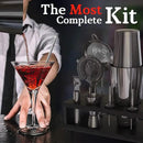 Highball & Chaser 13-Piece Gunmetal Black Stainless Steel Boston Cocktail Shaker Bar Tool Set with Mixology Bartender Kit Accessories by CozyNest Decor