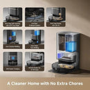 DREAME L50 Ultra Robot Vacuum and Mop Black with Auto-Empty and Mop Self-Cleaning, Precise Obstacle Avoidance, 19,500Pa Suction, HyperStream Detangling DuoBrush by CozyNest Decor