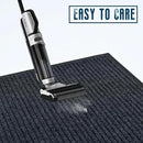 fani Heavy Duty Large Outdoor Indoor Entrance Black Doormat Waterproof Low Profile Entrance Rug Front Door Mat Patio Anti-Skid Rubber Back, 23x72 inch (Gray) by GreenHaven Gardens