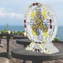 The Gears Clock Wall Clock Italy Collection with Moving Gears (Positano, 10 inch Round) by CozyNest Decor