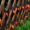27.8 FT Halloween Decorations, C7 Clear Orange and Purple Halloween Lights, Flickering Flame String Lights Outdoor, E12 Screw Base, Flame String Lights for Halloween Garden Patio Party Decor, Black by GreenHaven Gardens