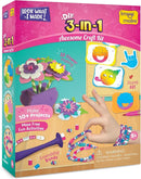 Imagimake Craft Kit - Arts and Crafts for Kids Ages 5+ - Air Dry Clay, Paper Quilling, Stamp Art - 3-in-1 Arts and Crafts Kit - Gifts for 5, 6, 7, 8 Year Olds by TinyTreasures Baby Boutique