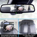 Shynerk Baby Car Mirror, Safety Car Seat Mirror for Rear Facing Infant with Wide Crystal Clear View, Shatterproof, 360° Rotation, Crash Tested and Certified by TinyTreasures Baby Boutique