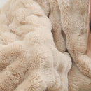 RYNGHIPY Faux Fur Blanket for Couch Fluffy Warm Throw Blanket for Sofa Bed Thick Furry Bubble Blanket (Camel, 51''x63'') by CozyNest Decor