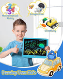 TEKFUN LCD Writing Tablet for Kids Boys Toys, 12 Inch Erasable Doodle Board Colorful Doodle Pad, Mess Free Coloring Board Games Toys Gifts for Toddlers Boys Adults (Blue) by TinyTreasures Baby Boutique