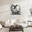 Personalized Metal Signs | Bird Metal Wall Art | Metal Name Sign Birds Welcome Plaque | Custom Garden Sign Yard Signs | Personalized Wedding Gifts | Housewarming Decor Indoor Outdoor by CozyNest Decor