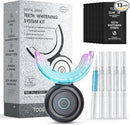 Teeth Whitening Kit for Sensitive Teeth,with 32X Waterproof LED Accelerator Light&4 Carbamide Peroxide Pen&14 Pcs Teeth Whitening Strips&1 Remineralization Pen,Tooth Whitener Professional Oral Care by CozyNest Decor