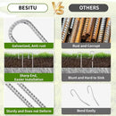 12 Inch Ground Stakes Heavy Duty J Hook 60-Pack Metal Spikes Galvanized Ground Hooks Anchors Rebar Ground Stakes for Fence Tent Gazbo Bounce House and Outdoor Decorations Inflatables by CozyNest Decor