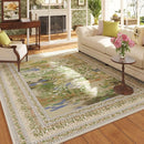 5x7 Area Rugs Impressionist-Style Vintage Washable Area Rug Non Slip Low Pile Large Rugs for Living Room Bedroom Farmhouse Dining Room Kids Playroom, Beige by TinyTreasures Baby Boutique