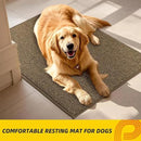 JSEI Dirt Trapper Door Mat 32"x48" Non-Slip Washable Entrance Mat, Dog Doormats, Absorbent & Fade-Resistant Floor Mats, Low Profile Welcome Mats for Entryway, Front Door, and Inside Entrance, Brown by CozyNest Decor