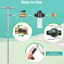 Stainless Steel Deep Root Tree Watering Tool,Root Feeder with Fertilizer Bottle Watering Wand Irrigation System Watering Stake,for Trees Bushes Shrubs Fruit Trees with Brass Valve T-Handle by GreenHaven Gardens