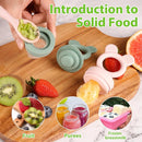 Bessentials Baby Fresh Fruit Food Feeder - 2 Pack Silicone Mesh Feeders for Infant Safe Self Feeding |3 Sizes Food Pouches Included| Suitable for Baby 4m+ (Light Pink & Grass Green) by TinyTreasures Baby Boutique